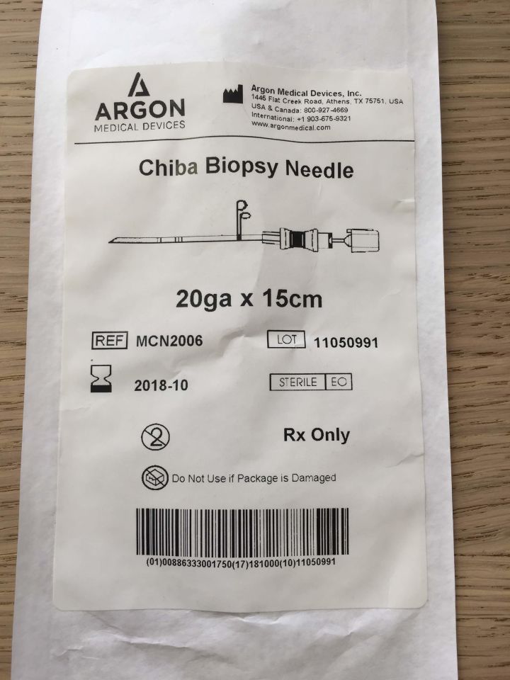 New Argon Medical Mcn Chiba Biopsy Needle Ga X Cm X