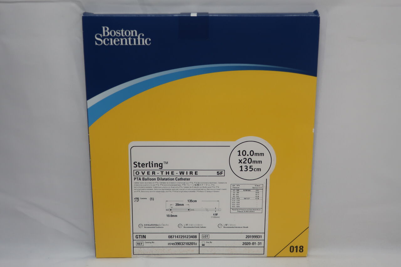 New BOSTON SCIENTIFIC 3903210201 Sterling Over The Wire PTA Balloon