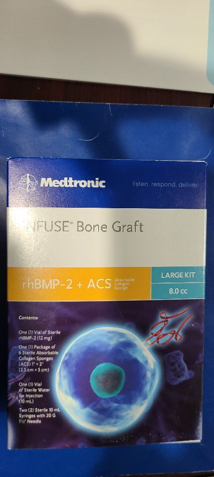 New Medtronic Bone Graft Kit Infuse Large Exp