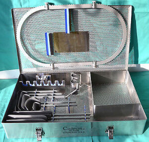 Used CODMAN Bookwalter Custom Retractor Set 54508 Sterilizing Case ...