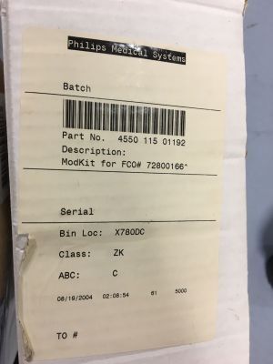 PHILIPS 455011501192 FCO#72800166,SW 1.2 UPGD KIT 6 CT Scanner