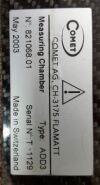SWISSRAY 821068.01 ION CHAMBER Rad/Fluoro Room