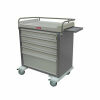 HARLOFF AL64MDBIN OptimAL 64 Bin Med  with Lock Choice Instrument Cart