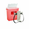 HARLOFF Sharps Container Plus Holder &amp; Mounting Bracket Instrument Cart