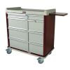 HARLOFF SL602PC Standard Line 600 Punch Card Medication  with Double Wide Narcotics Drawer Instrument Cart