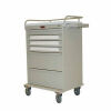 HARLOFF VLT18BIN3 Value Line 18 Bin Med  W/Lock Choice, Narcotics Box Instrument Cart