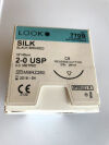 LOOK 2-0  SILK BLACK 18" C8 REVERSE CUTTING 770B Box Sutures