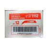 BD 371112 Rib-Back Carbon Steel Blade,  12, Case