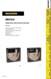 DICKSON NEW SK4 TempTrace  4&quot; 7-Day Temperature Chart Recorder Dickson Temperature Recorder