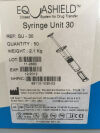 EQUASHIELD Closed System for Drug Transfer Syringe Unit 30 50/Bx (x) SU-30