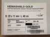 MAQUET 085221 Hemashield Gold Knitted Microvel Double Velour Vascular Graft 22mm x 11mm x 40cm (X)
