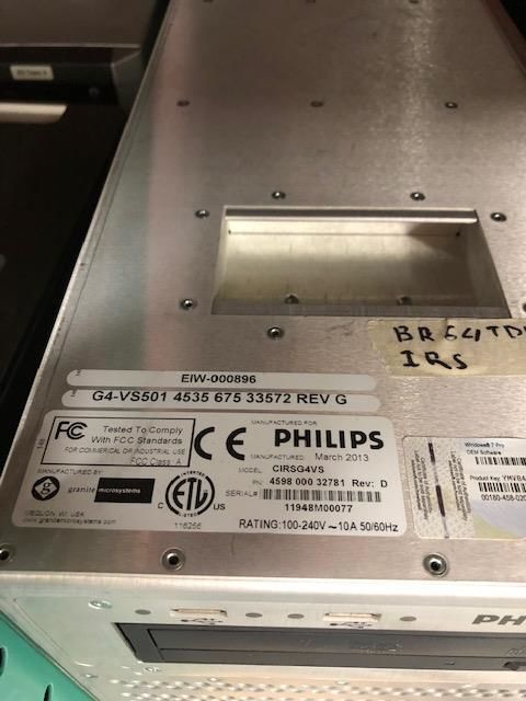 PHILIPS 453567533572 CIRS G4VS CT Scanner