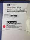 COVIDIEN VersaStep Plus Auto Suture Dilator and Cannula w Radialliy Expandable Sleeve Short 12mm 3/Bx VS100712P