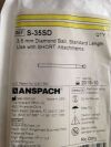 ANSPACH 3.5mm Diamond Ball Standard Length w Short Attachments S-35SD