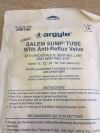 SHERWOOD 8888-266106Argyle Salem Sump Tube W/ Anti-Reflux Valve 10Fr 3.3mm 8888-266106