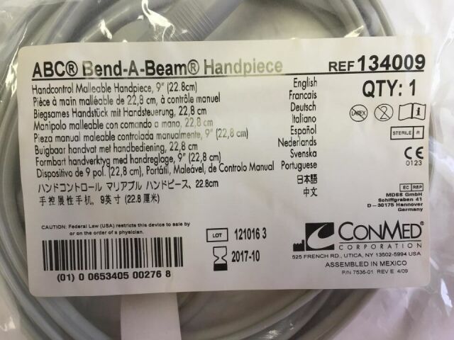 CONMED 134009  ABC Bend-A-Beam Handpiece 9in. (X)