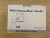 BD PrecisionGlide Needle 27G x 1/2" 100/Bx 305109