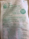 BRAUN 352886 24Hour SafeDAY IV Administration Set w/ Universal Spike, 60 Drops/mL (Lot of 59) 52886