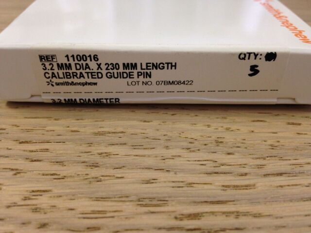 SMITH & NEPHEW Calbrated Guide Pin 3.2mm x 230mm (BOX/5) 110016