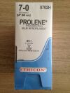 ETHICON 8702H Prolene Blue Monofilament Suture 7-0 9.3mm 24" 36/Bx (X) Sutures