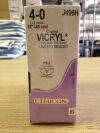 ETHICON J496H Coated Vicryl Suture Undyed Braided 4-0 (36/Box)