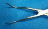 JARIT 310-190 Harken Auricle Clamp, Cross-Serrated, No. 1 Curve,