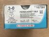 ETHICON 1679H  Perma-Hand Silk Black Braided Non-Absorbable Suture 3-0 18in (36/Box)