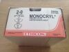 ETHICON D8550 MONOCRYL Poliglecaprone 25 Suture Undyed Monofilament 27" (70cm) D8550