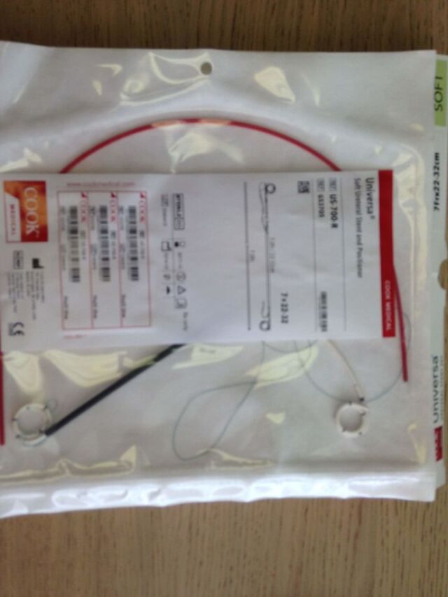 COOK G53705 Universal Soft Ureteral Stent and Positioner, 7Fr x 22-32cm (X) G53705