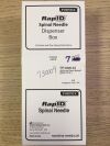 PORTEX / SMITHS MEDICAL 4926-22 Portex Rap ID Spinal Needle Dispenser Box Quincke Point Spinal  22G x 3.5" (Box/7) (X)