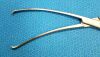 JARIT 505-245 Teale Vulsellum Forceps, 3 X 4 Teeth, Curved
