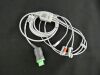 GE 1554AAO ECG Cable & 3-Lead Wire Set, AHA Fetal Monitor
