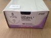 ETHICON J724D VICRYL,  Undyed Braided Suture 0 (12/Box)