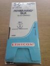 ETHICON K870H Perma-Hand Silk Black Braided, 5-0 17mm (36/Box) (X)
