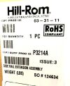 HILL-ROM P3214A Side Rail Extension - set of 4 rubberized cushions Hospital Bed