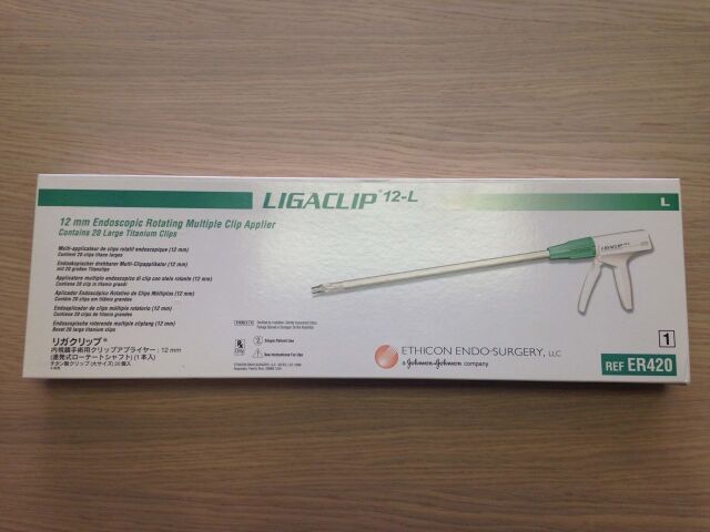 ETHICON ER420 LigaClip 12-L Endoscopic Rotating Multiple Clip Applier, 20 Large Titanium Clips, 12mm (X)