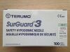 TERUMO SG3-2125 SurGuard 3 Safety Hypodermic Needle, 21G x 1" (X)