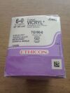 ETHICON J544G Vicryl, Violet Braided Suture, 6-0 (12/Box) (x)