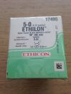 ETHICON 1740G Nylon Suture Black Monofilament, 18" (1 Dozen) (X)