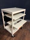 BRETFORD 4 Shelf Metal Utility Cart:
