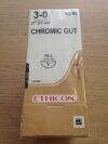 ETHICON 636H Chromic Gut, 3-0, 27in FS-2 Reverse Cutting (36/Box)