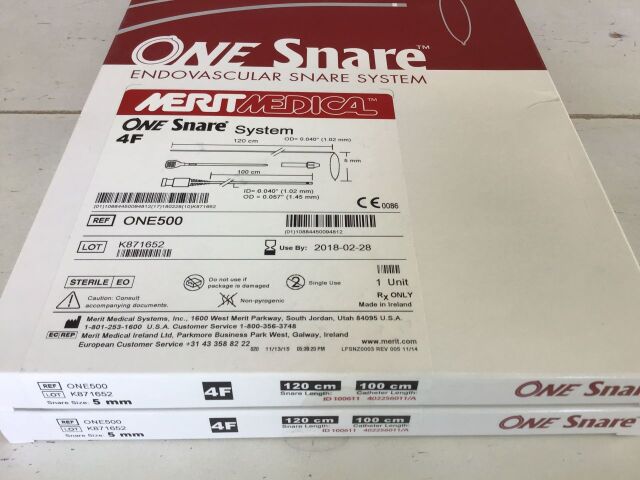 MERIT MEDICAL ONE500 One Snare System 4F, 2 Pieces Exp 02/2018 C2020