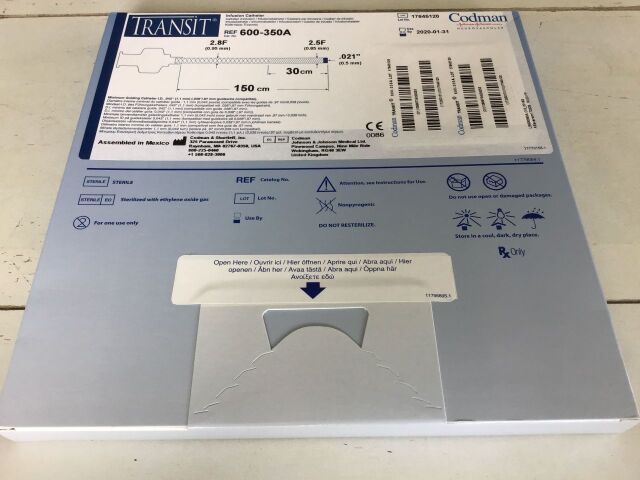 CODMAN 600-350A Transit Infusion Catheter, Exp 01/2020 C2120