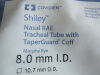 COVIDIEN Box of 10 Shiley Ref: 96380 Nasal Rae Tracheal Tube w/ TaperGuard Cuff Murphy Eye 8mm I.D. 10.7mm O.D. Exp. 02/2024