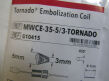 COOK MEDICAL Tornado Embolization Coil  G10415   MWCE-35/3 5mm 3mm  Exp. 03/2020