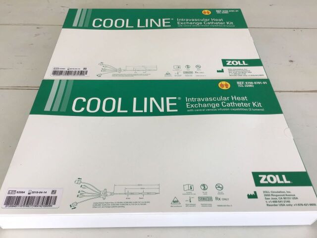 ZOLL 8700-0781-01 Cool Line Intravascular Heat Exchange Catheter Kit, 2 Pieces Exp 04/2019 D1420