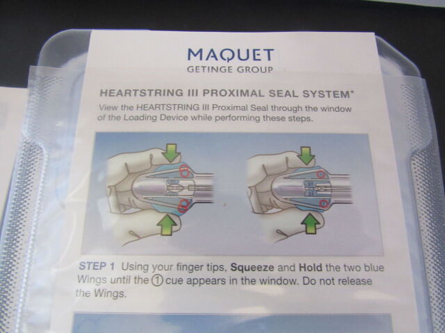 MAQUET Ref: HSK-3038 HEARTSTRING III Proximal Seal System: 3.8mm Exp. 11/2019