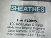 SHEATHING TECHNOLOGIES 10095 O-Rings Sheathes 100 Non-Latex  O Rings  Exp. 06/2018