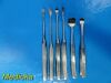 JARIT Lot of 6 , Richards & Zimmer Key Periosteal Elevators
