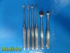 JARIT Lot of 6 , Richards & Zimmer Key Periosteal Elevators
